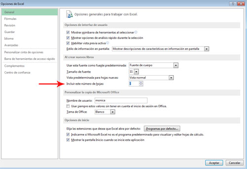 Trabajar con archivos en Excel 2013